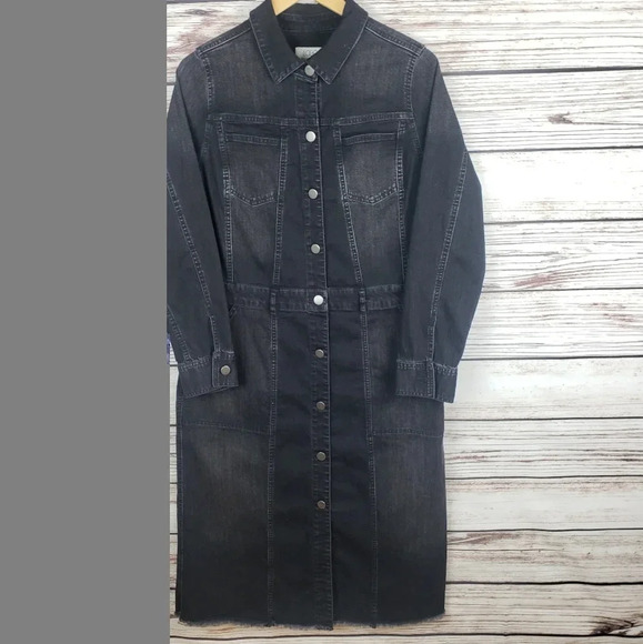 LOGO by Lori Goldstein Sz 2 Denim Duster Jacket - Picture 2 of 8